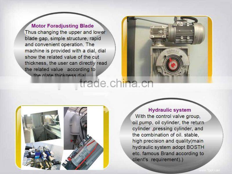 Hot sale 4000mm nc steel guillotine shear machine hydraulic metal sheet cutting machine 8mm