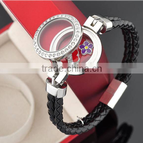 Hot New Products For 2016 Best Selling Products Popular At High Quality Leather Bracelet Lockets Wholesale