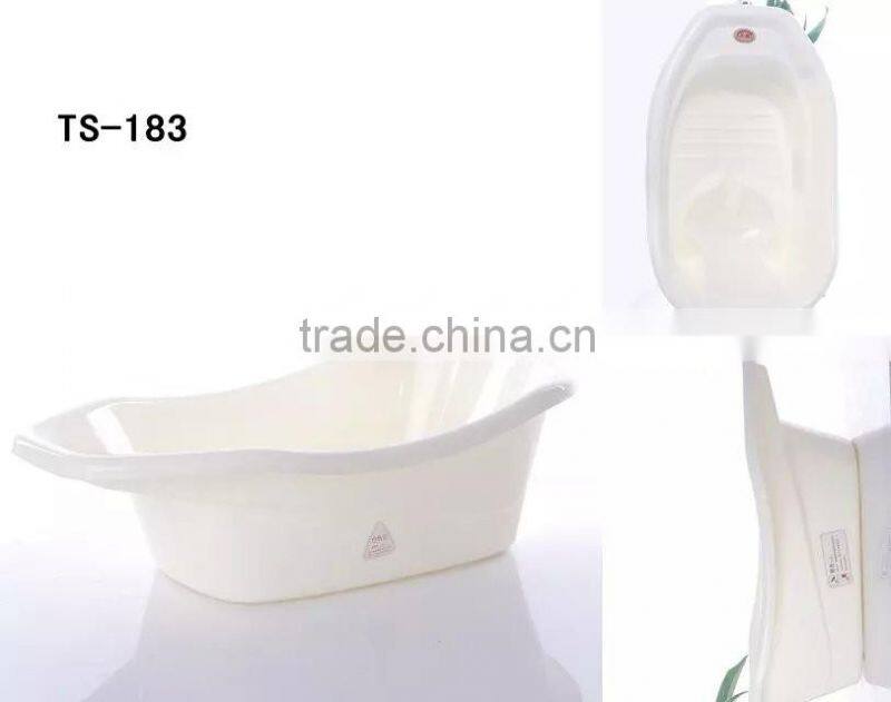 Plastic buth tub for baby with anti slip seat wholesale
