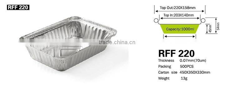216 Popular Selling Aluminum Foil Food Container