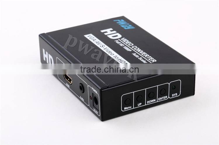 VGA to HDMI Converter Video Box 1080p AV2HDMI S-VIDEO 2 HDMI HD VIDEO CONVERTER
