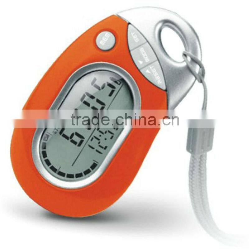 New 3D Sensor Tri-Axis Pocket pedometer promotional gift pedometers with time