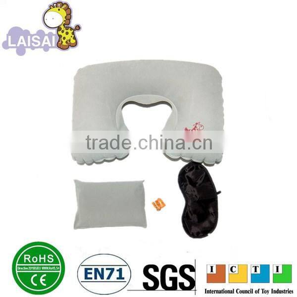 home pillow sleep pillow travel flocking neck pillow inflatable