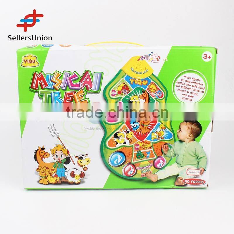 2016 No.1 Yiwu agent hot sale commission sourcing agent Funny animals musical baby blanket/educational toys