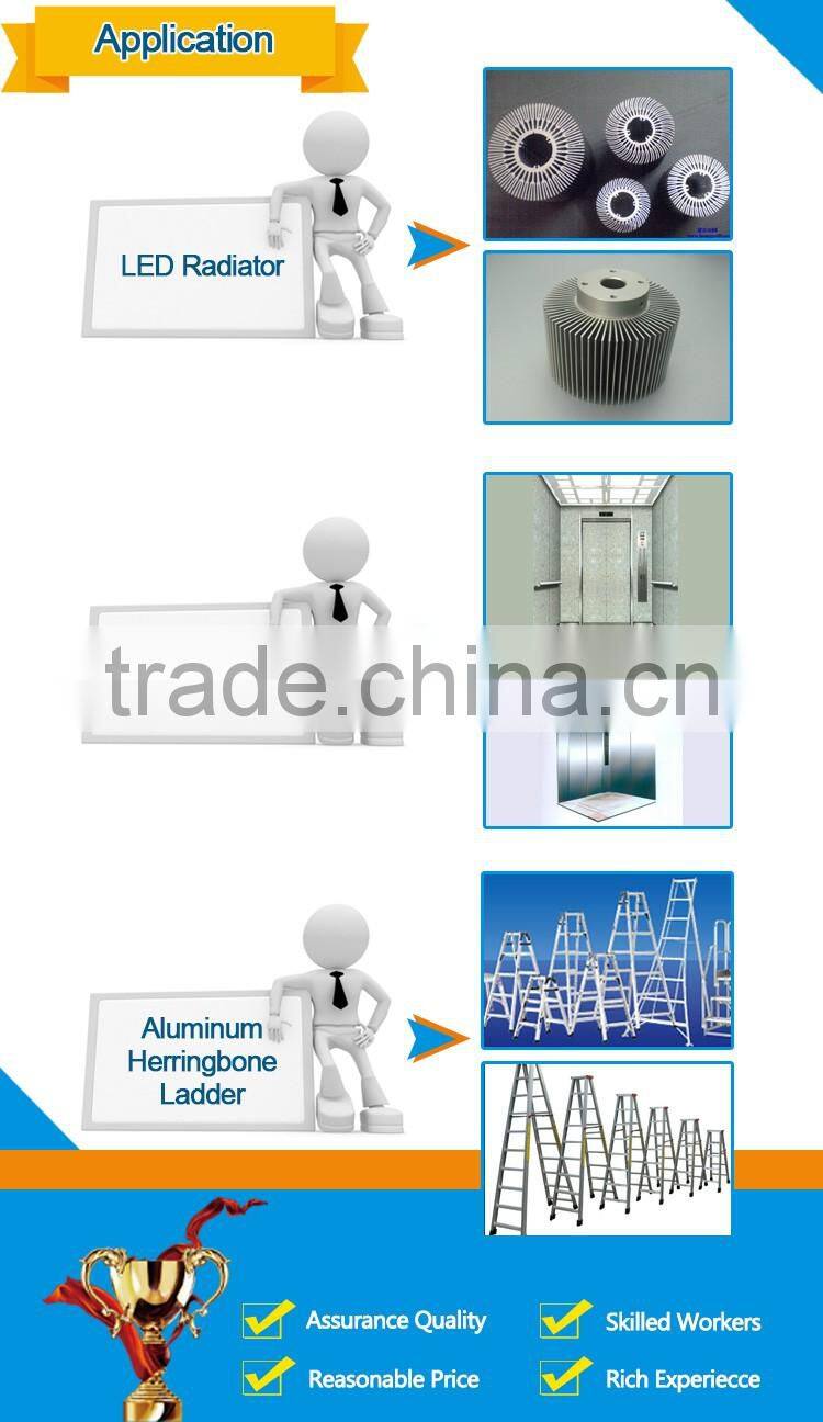 Corrosion resistant alloy aluminum extruded profiles 6063 t5