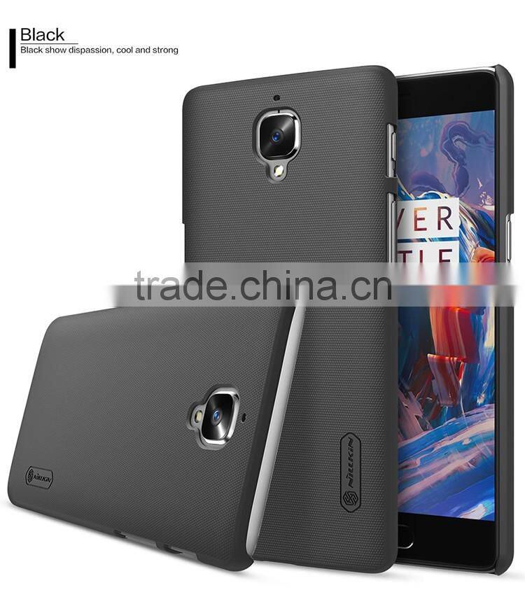 2016 ORIGINAL Nillkin Super Frosted Shield Case Back Cover For OnePlus 3 High Quality BACK COVER FREE LCD PROTECTOR INSIDE