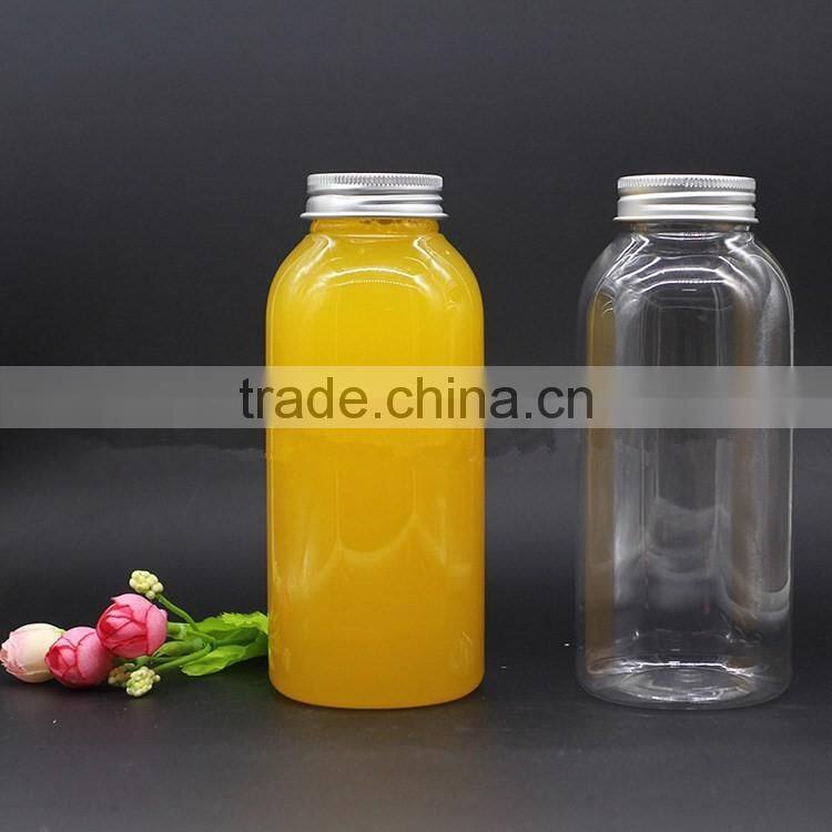 400ml PET water bottle plastic drink milk beverage pet bottle with big mouth