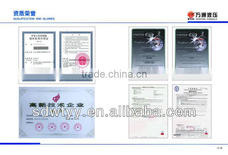 telescopic hydraulic cylinder for truck/loader