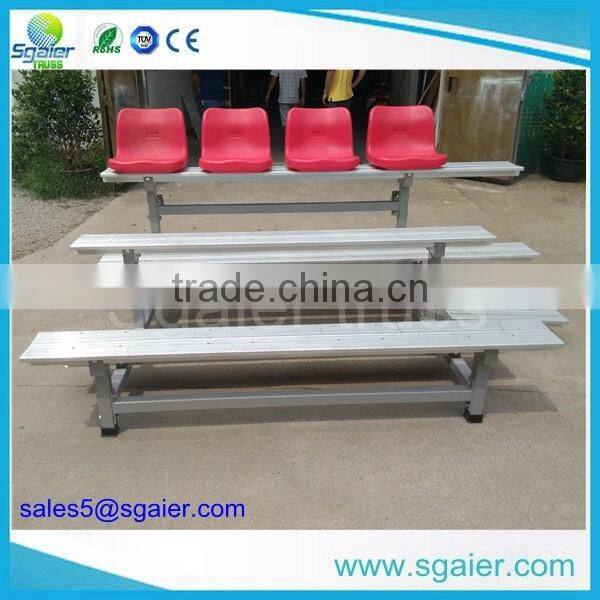 Sgaier protable aluminum bleachers for stadium ,metal bleacher seating