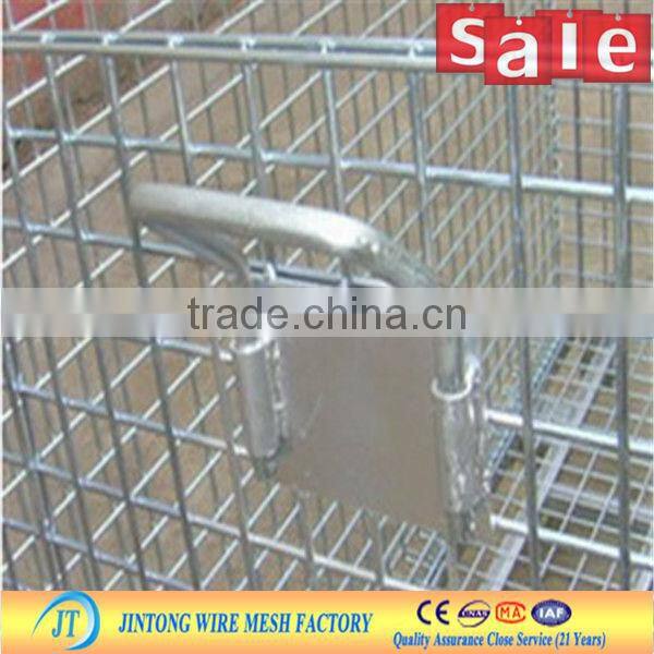 heavy duty foldable Collapsible warehouse wire mesh basket