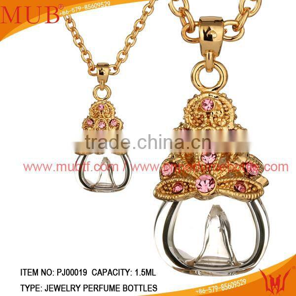NEW 2014 Jewelry Pendant Glass Perfume bottle jewelry