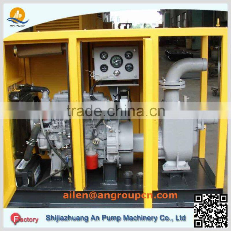 Skid Mounted Diesel Engine Self Priming Water Pump