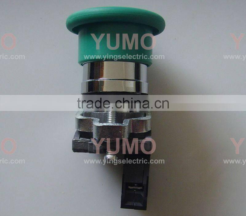 LAY4-BC31 Green mushroom head 40mm diamter push button switch
