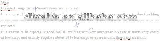 tungsten welding electrode plant in sale europe