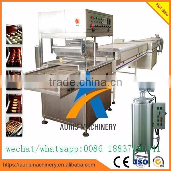 chocolate coating machine for enrobing pipe line/biscuit/cake/pie/cookies