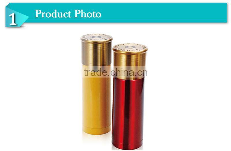 Travel mugs stainless steel ice cold mug for beer jug with gloden cover(FSUS)