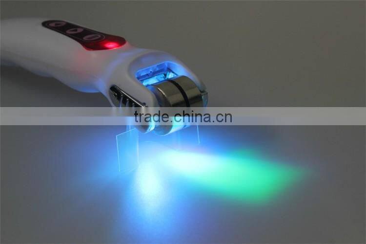 Hot sale BIO Electric DermaRoller 540 LED micro needles derma roller Photon roller