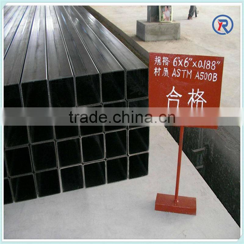 zinc coated square pipe/Q195-Q345 black square and rectangle steel pipe/tubes