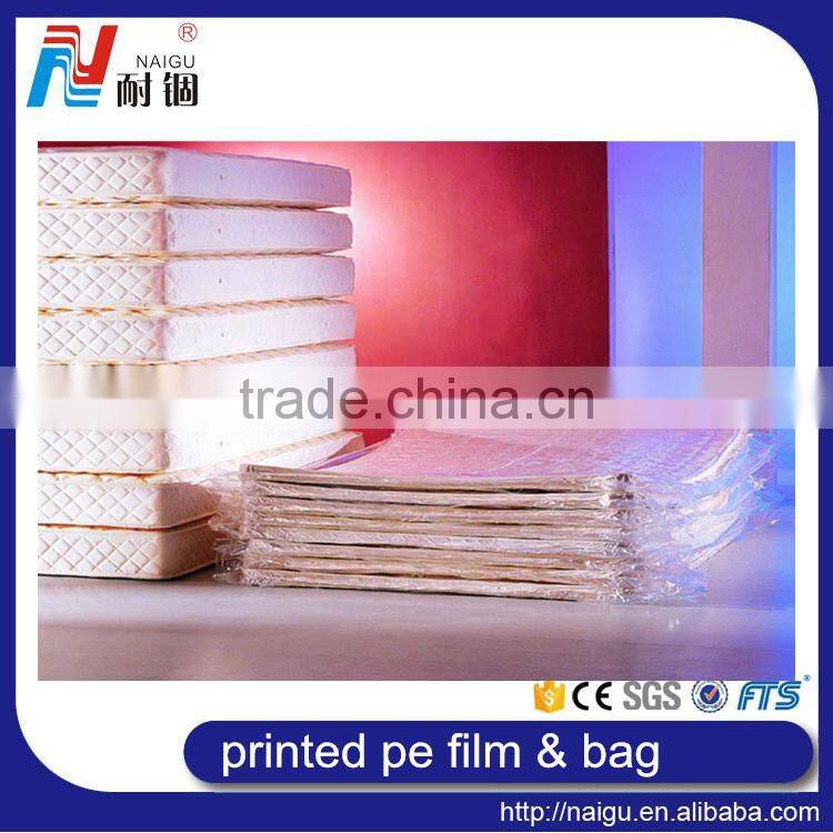 transparency and soft pe wrap film for printing, printing bag