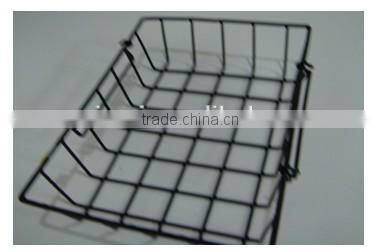 hand-held design convenient metal wire basket display rack