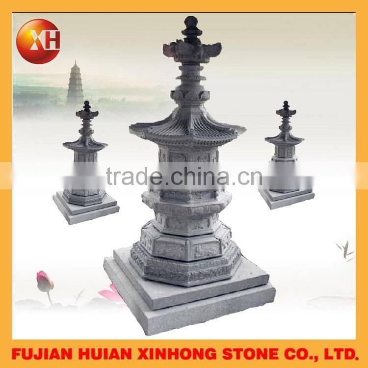 japanese style garden granite stone pagoda lantern for decoration