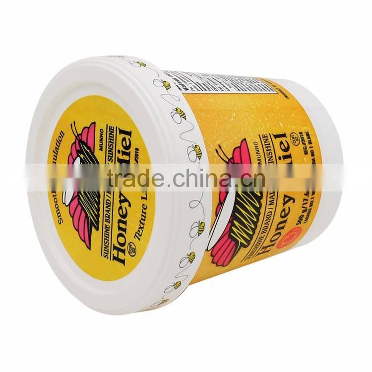 Colorful Disposable Plastic Lunch Box with IML lid for Cheese Container, Food Packaging as Margarine Tub