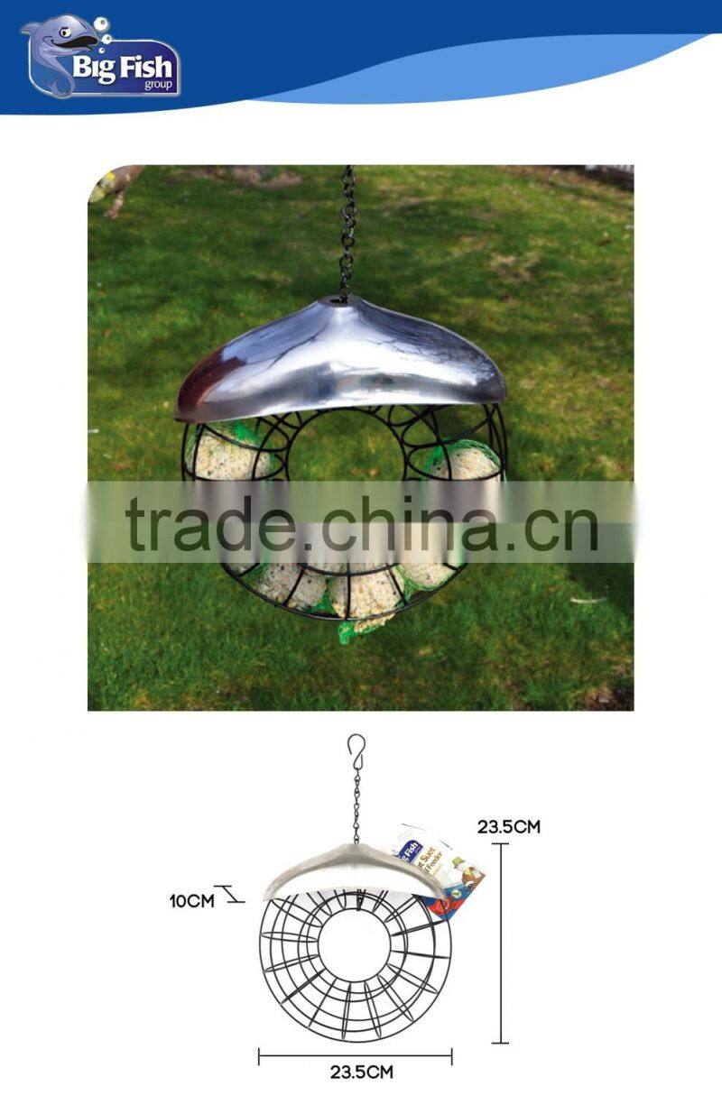 Deluxe Bird Feeder Seed Nuts Suet Fat Ball Wild Bird Feeding Station Donut Shape