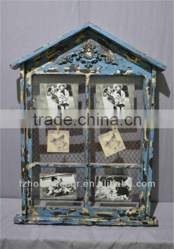Shabby Chic Rustic Beach Hut Wooden Photo Frame