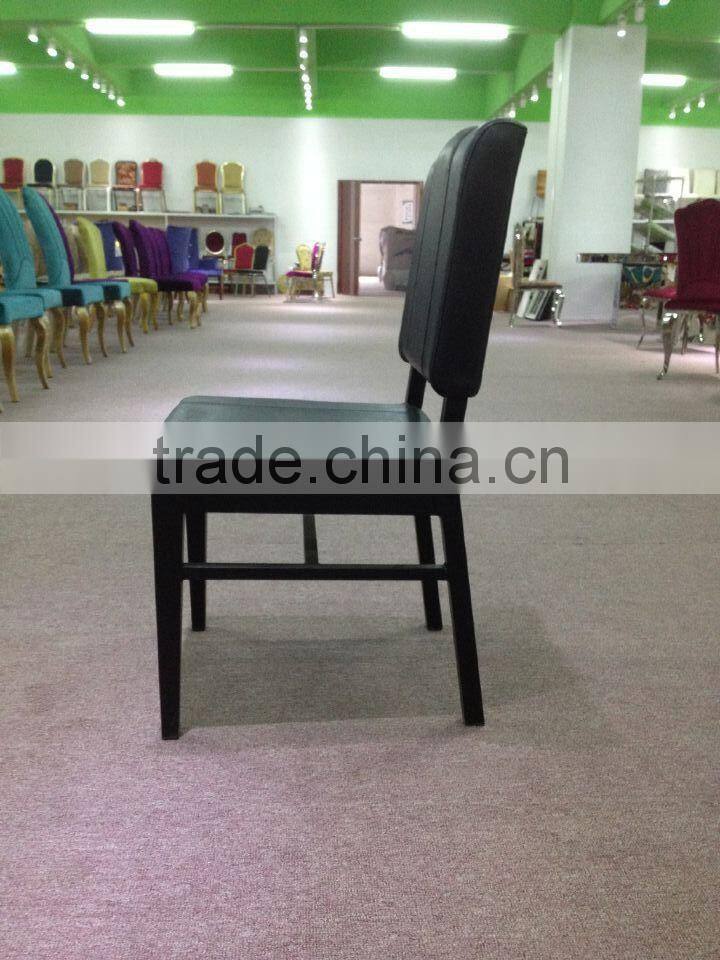 H frame Artificial leather covered dining chair/roll back dinner chair/dining chair