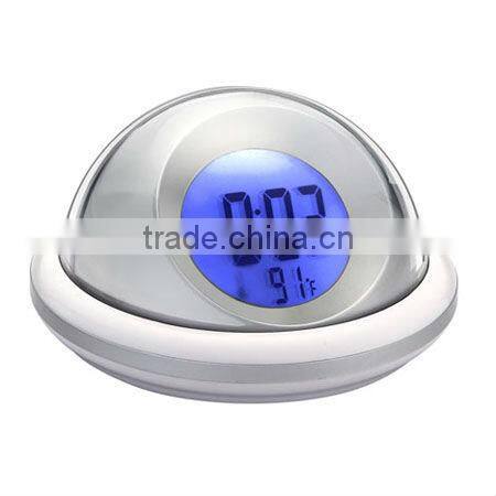 Novel Design UFO Shape Talking Alarm Clock, popular promotional digital clock