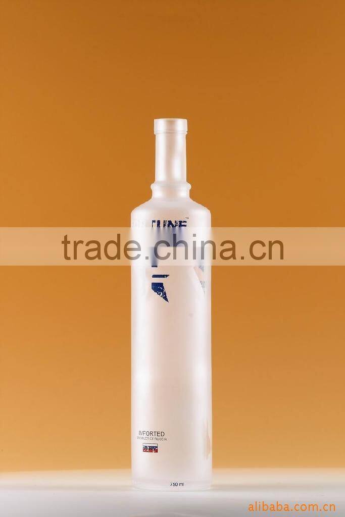 Clear/Amber color 750ml Beer Glass Bottle