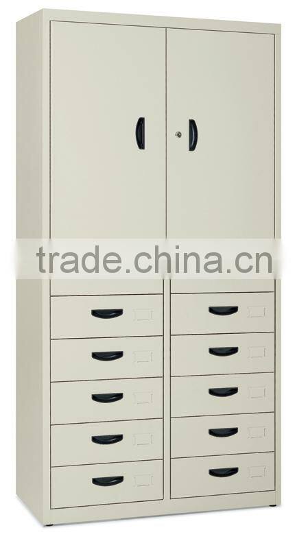 metal glass sliding cabinet with 6 drawers