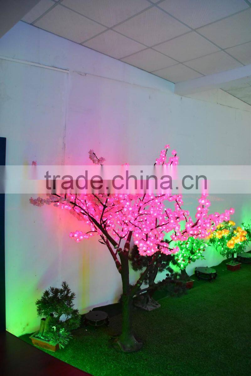 SJ0191701 super quality light up cherry tree for landscaping decoration