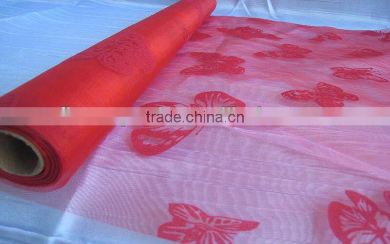 pure color organza material roll for flower packing and decoration