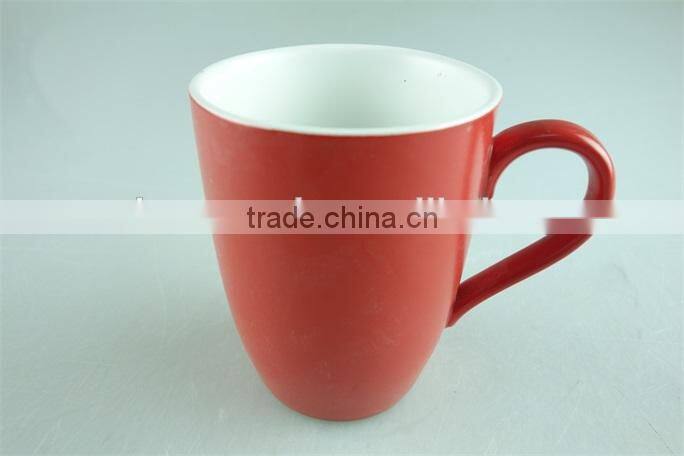 ceremic mugs,cheap stock red color glazed coffee mugs,12oz ceramic coffee mugs