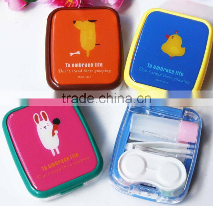 Supply fashion cute Cartoon Animal Contact lens box