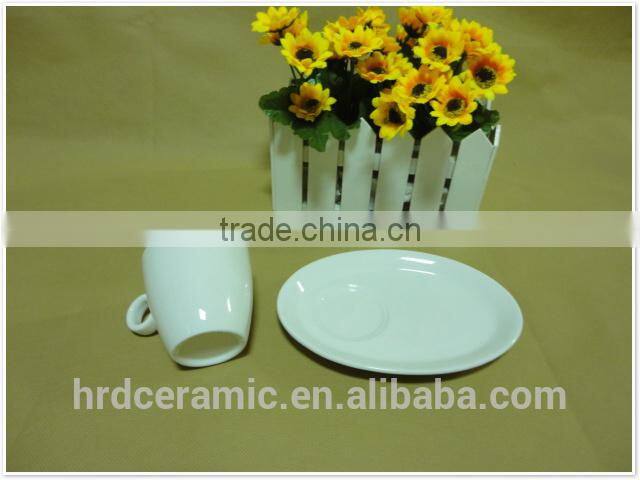 2014 New Advertising promotion ceramic coffee cup and saucer
