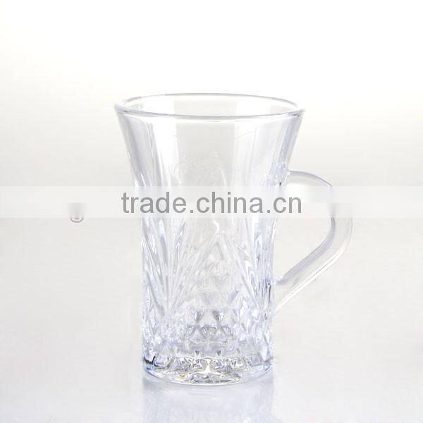 Machine Made Style Clear Glass Tea Cup For Tea