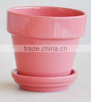 Ceramic colorful flowerpot