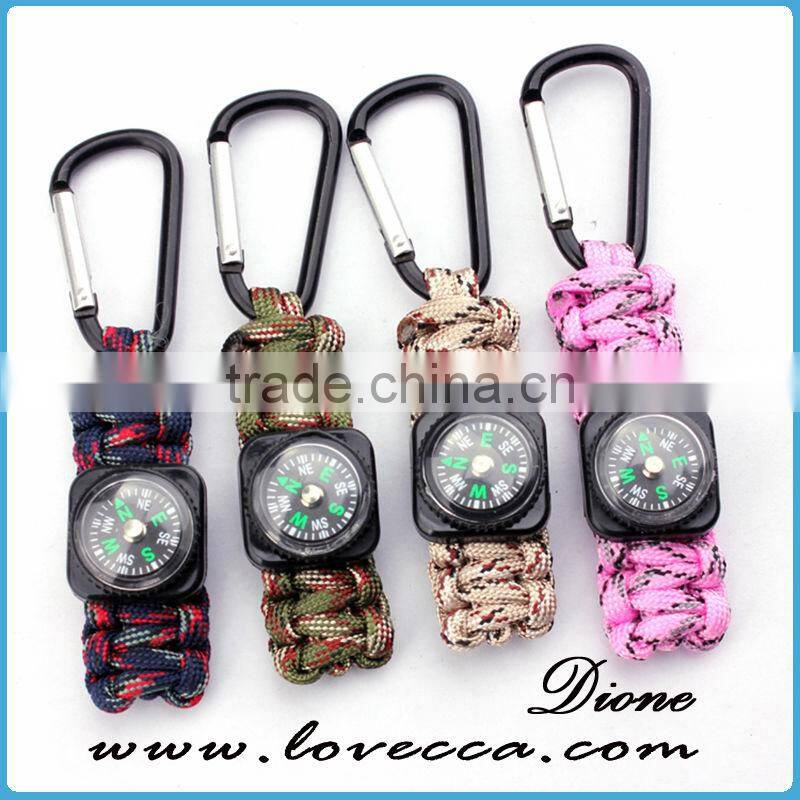 Fashion survival knot bracelet paracord for key chain