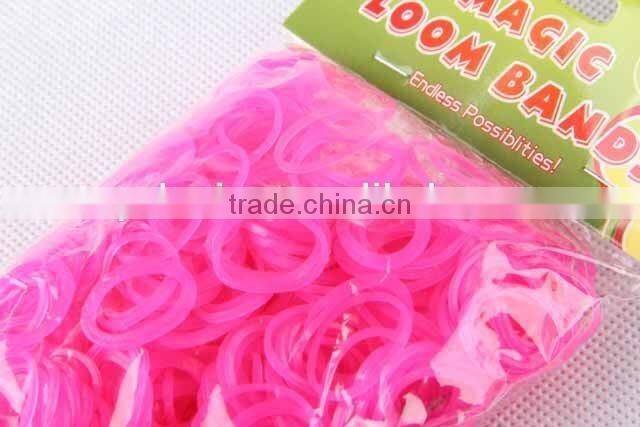 600PC Hair Band With 24 Buckles/Colorful RUBBER BAND