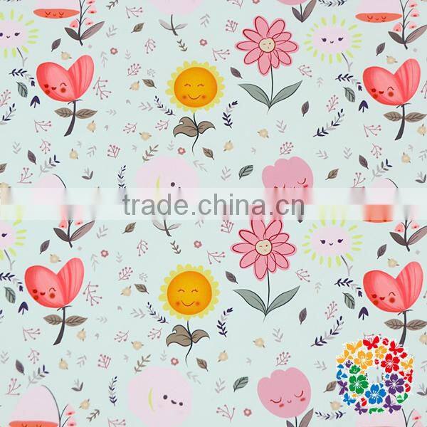 Latest Fashion Flowing Print Swimming Fabric Stretchy Swimsuit Polyester Fabric