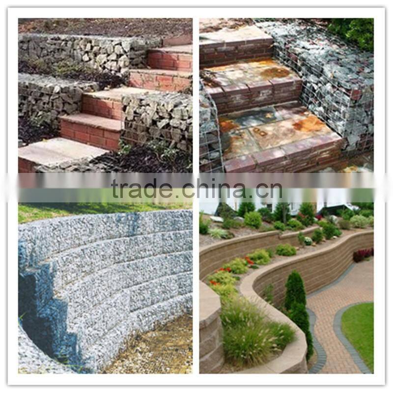 Gabion Basket Stone for decoration wall and defend flood Stone Cage mesh