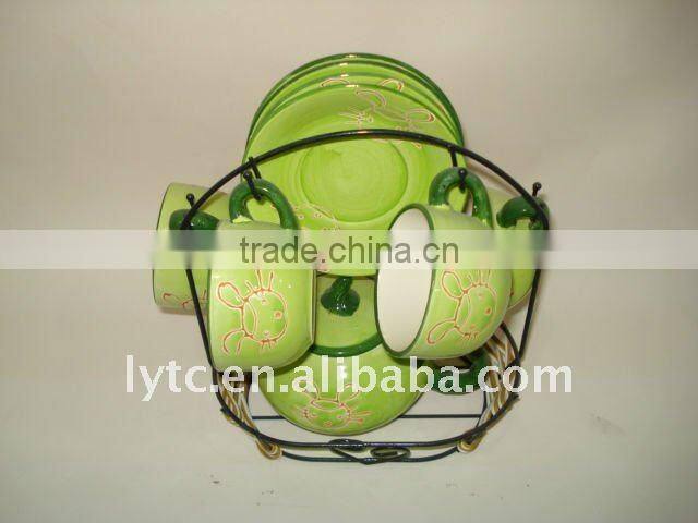 9pcs porcelain tea&coffee sets