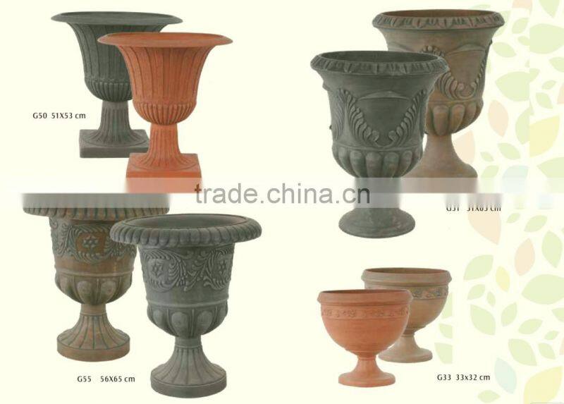 Recyclable decorative garden urns - GreenShip