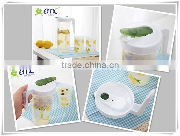 1200ml PP plastic water bottle with two cups