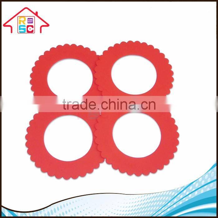 NBRSC Silicone Crust Shield Reusable Mini Pie Pan Cover Set Of 4 Pcs