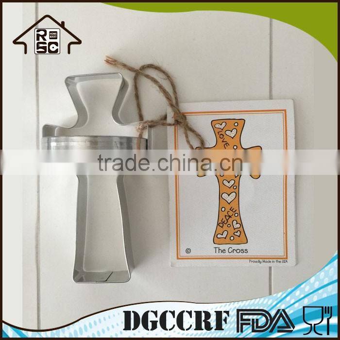 New Christmas Easter Cross Stainless Steel Cookie Cutters