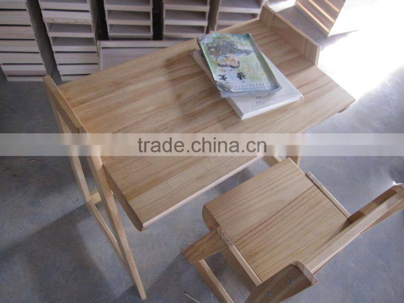 Children school desk and chair/Wooden school furniture/Modern furniture