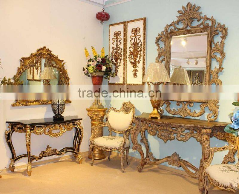 Reproduction Furniture Set Console Table with Mirror For Living Room Decoration